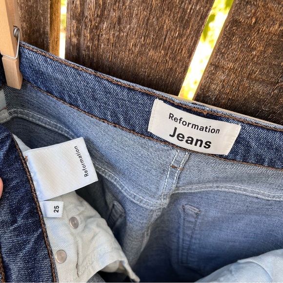 Reformation Jeans Serena High Skinny Jeans In Kasai Wash Sz 25 - Picture 3 of 16